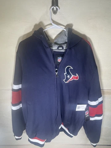 G-III NFL Houston Texans Official Mens Color Block Full Zip Hoodie Large READ Cover