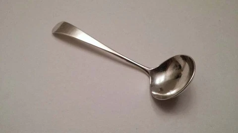 Sterling Georgian Era Silver Ladle by Francis Parsons circa 1800 Cover