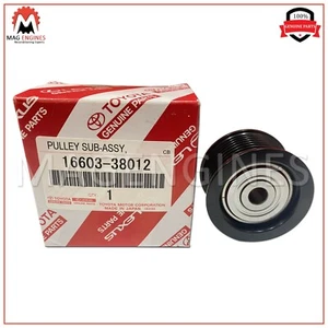 16603-38012 GENUINE OEM PULLEY SUB-ASSY, IDLER, NO.1 1660338012 - Foto 1 di 3