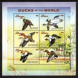 Gambia 2002 - Birds - Ducks - Sheet of 6 Stamps - Scott #2509 - MNH - Picture 1 of 1