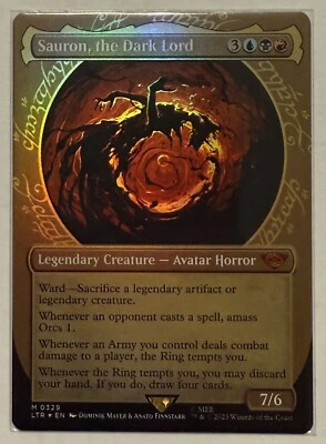 Sauron, the Dark Lord Showcase Foil - Mythic - Lord of the Rings LOTR MTG - Image 1 of 2