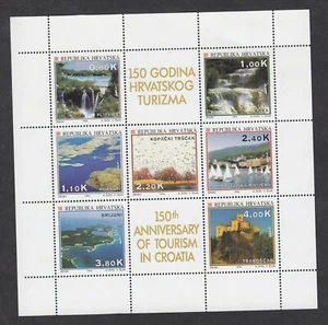 Croatia, Scott 202a, 150th Tourism Anniversary Souvenir Sheet, MNH Free Shipping - Picture 1 of 1
