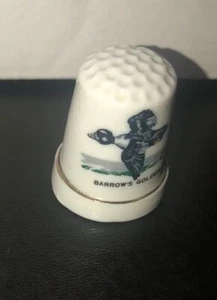 Barrow’s Goldeneye Porcelain Duck Collectible Souvenir Thimble - Picture 1 of 8