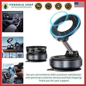 Soporte magnético para teléfono de automóvil ventosa 360° ajustable manos libres - Photo 1 sur 8