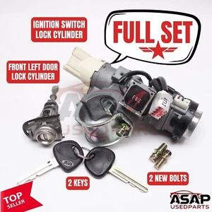 🌶️ IGNITION SWITCH + LEFT DOOR LOCK CYLINDER + 2 KEYS KIA FORTE 2010-2013 🌶️ - Picture 1 of 11