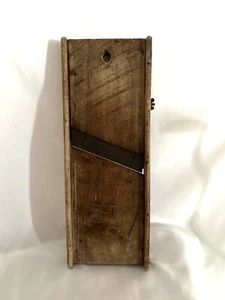 Antique Vintage Wooden Vegetable Slicer ~ Mandolin Sauerkraut Slicer Primitive - Picture 1 of 6