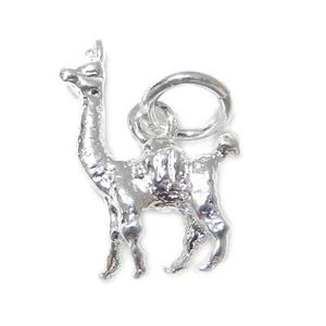 Charm Llama en plata de primera ley .925 x 1 Lamaz Lamas Lama Llamas charms- - Imagen 1 de 5