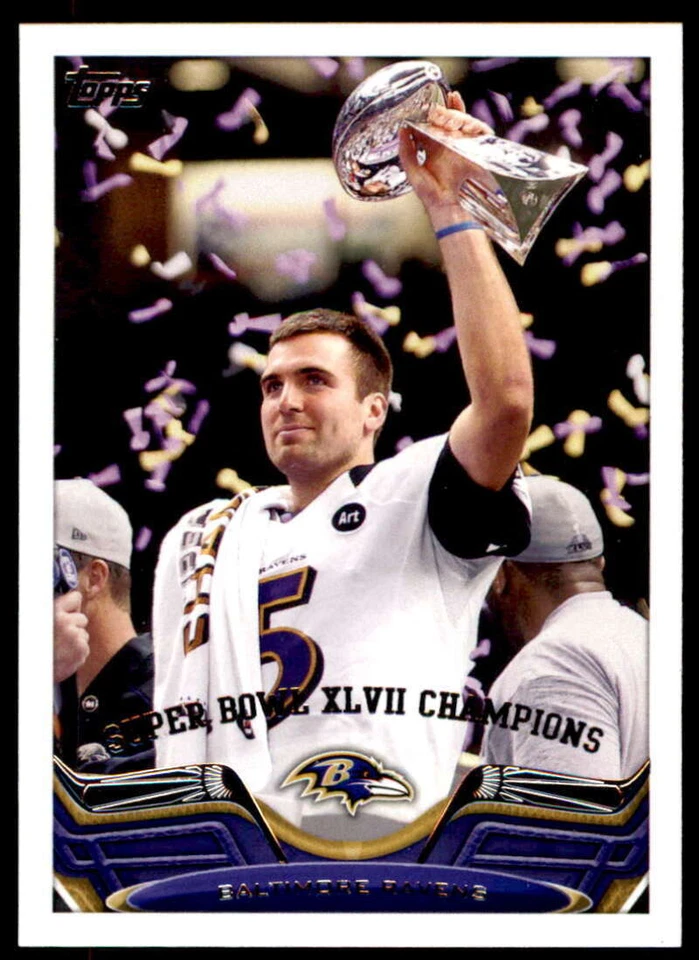2013 Topps #23 Baltimore Ravens Super Bowl XLVII Champions Joe Flacco ID:13910 - Image 1 of 2