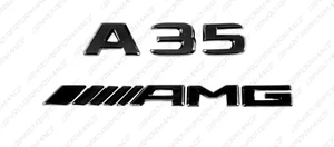 Gloss Black Emblems Trunk Letters for Mercedes-Benz A35 4Matic AMG W177 - Picture 1 of 7