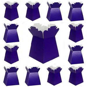 CADBURY PURPLE Living Vases Florist Bouquet Box Flower Plant Aqua Sweet Boxes UK - Picture 1 of 1