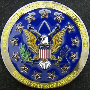 National Cyber Investigative Task Force Office of Threat Pursuit Challenge Coin - Picture 1 of 2