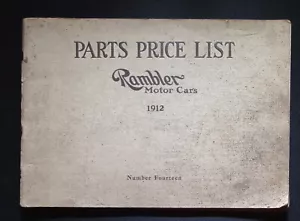 1912 Rambler Automobile Parts Price List - Picture 1 of 16