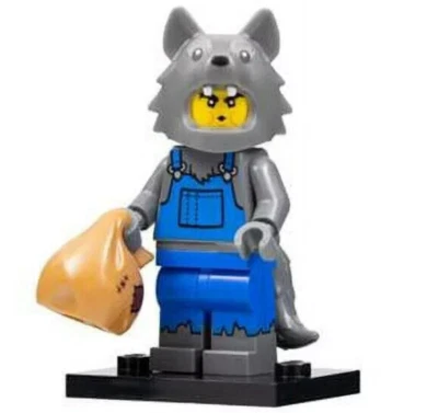 SELLADO Nueva Minifigura LEGO® CMF Serie 23 - Big Bad Wolf 71034 Soplando (col23-8) Foto 1 de 4