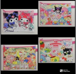 Sanrio pencil case , makeup bag , travel pouch 4 designs - Picture 1 of 5