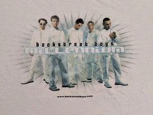 VTG 90's Backstreet Boys Millennium Concert White T-Shirt Size Youth XL - Picture 1 of 6