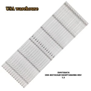 14pcs LED Backlight For Hisense SVH750A76 75R6E3 75H6570G 75E3D 75H6510G 75A6G - Picture 1 of 4
