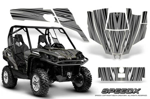 CAN-AM COMMANDER 800R 800XT 1000 1000XT 1000X GRAPHICS KIT DECALS SPEEDX SILVER - Picture 1 of 1