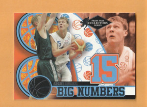 Andris Biedrins 2004 Press Pass Big Numbers Collectors Series #7 4Q