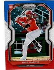 Jose Garcia 2022 Panini Prizm - Red, White & Blue #74 Cincinnati Reds [BB4]