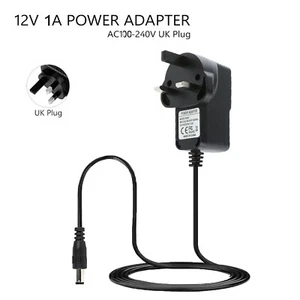 New 12V 1A AC/DC Power Supply Charger Switching Adapter Converter Transformer - Picture 1 of 9