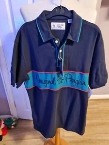 BNWT MENS DESIGNER ORIGNAL PENGUIN POLO SHIRT UK SMALL MENS RRP £55.00 - Picture 1 of 4