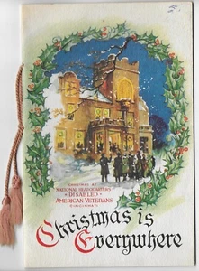 Christmas is Everywhere Illus. Booklet 1950 Disabled American Veterans DAV - Bild 1 von 3