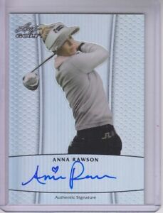 2011 Leaf Golf Metal Autographs Prismatic Golf Card #BAAR1 Anna Rawson/99/99