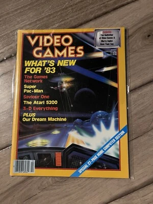 February 1983 Video Games Magazine Super Pac Man Atari 5200 What's New for '83 - Image 1 of 2