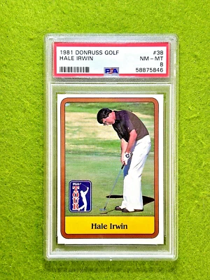 Hale Irwin ROOKIE CARD PSA 8 NM - MINT RC 1981 Donruss Golf HALE IRWIN  PGA TOUR - Image 1 of 4
