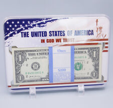 Whole Bundle of Us Dollars Protective Box Banknote Display Collect Hard Plastic