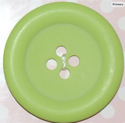 Riley Blake 2" Mate Botones Redondos-Acolchado Verde Lima, Artesanía, Proyecto de Costura Foto 1 de 2