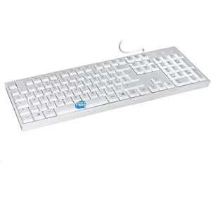 White USB Keyboard Italian Layout Wired For Windows And MacOS - Picture 1 of 5