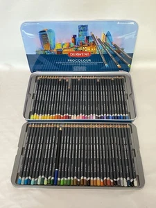Derwent Procolour Pencil Set of 72 Most New Professional Quality in Tin K5 - Picture 1 of 10