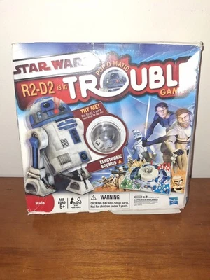 2009 Star Wars "R2-D2 Is In Trouble" Game Trouble Board Game NEW DMG PKG #A3 - Image 1 of 2