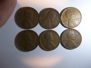 6 CENTAVOS DE TRIGO 1930-1939 JUEGO COMPLETO DE S MENTS (EXCEPTO 1931-S) - Imagen 1 de 12