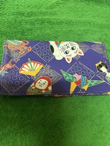 Maneki Neko Lucky Cat Checking Book Cover 6.75” X 3.75 - Picture 1 of 3