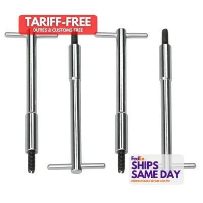 Trans-Dapt 4936, Set of 4 Chrome T-Bar Wing Nuts High Performance & Racing Parts - Image 1 of 4