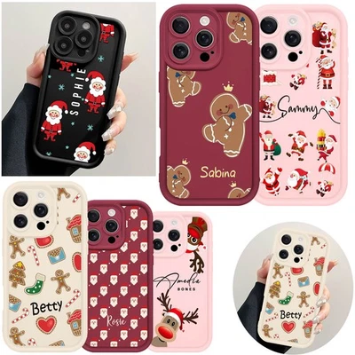 Capa silicone Natal personalizada para iPhone 16 17 Pro Max Samsung S25 telefone - Imagem 1 de 4