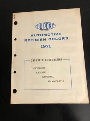 1970 1971 Plymouth Road Runner  Dodge Charger Challenger Original Paint Chips - Image 1 of 4