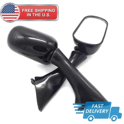 Espejos retrovisores laterales negros Racing para Honda CBR 600 F2/F3 900RR CBR1000F VFR800F VFR750F Foto 1 de 4