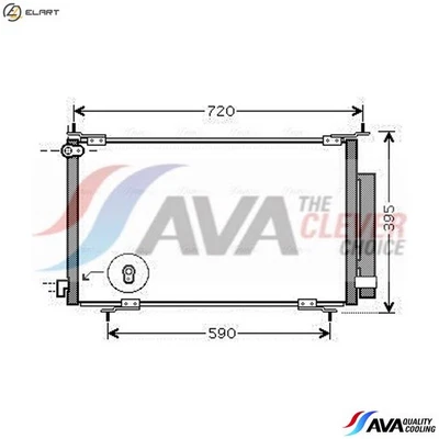 CONDENSER AIR CONDITIONING HD5201D FOR HONDA CR-V/II/SUV/Mk K20A4 2.0L 4cyl - Image 1 of 4