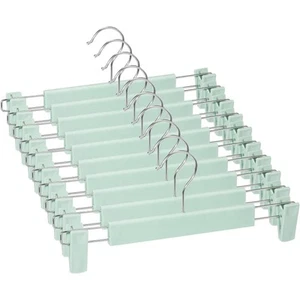 Skirt Hangers,Pants Hangers with Clips,360 ° Swivel Hooks Space Saving Hanger... - Picture 1 of 7