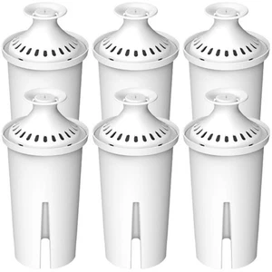 Water Filter Replacement Fits Brita & Mavea Pitchers, NSF Certified, 6 Pack - Picture 1 of 8