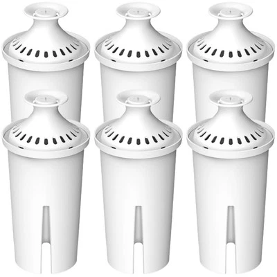 Water Filter Replacement Fits Brita & Mavea Pitchers, NSF Certified, 6 Pack - Image 1 of 4
