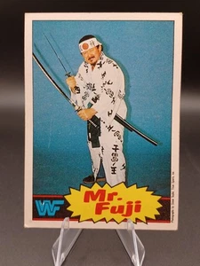 1985 Topps WWF Pro Wrestling Stars #17 MR FUJI ROOKIE RC RARE HOF - Picture 1 of 2