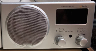 Boston Acoustics Recepter HD AM FM Alarm Clock Radio w/Antenna No Power Supply - Image 1 of 4