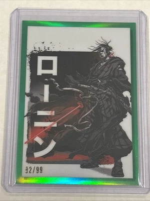 2023 Topps Star Wars Chrome Galaxy Green /99 Art of The Duel Insert Card #GV-9 - Image 1 of 3