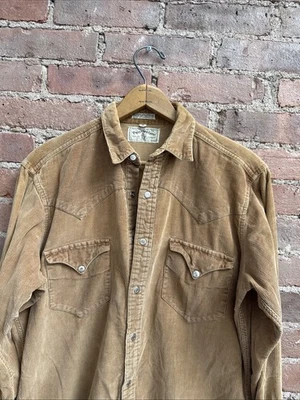 Camisa Polo Western Vintage Para Hombre, Talla Mediana, Pana Country, EE. UU. Foto 1 de 4