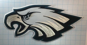 DAL 1996 PHILADELPHIA EAGLES NFL FOOTBALL VINTAGE ENORME XL 15" TOPPA LOGO SQUADRA - Foto 1 di 5