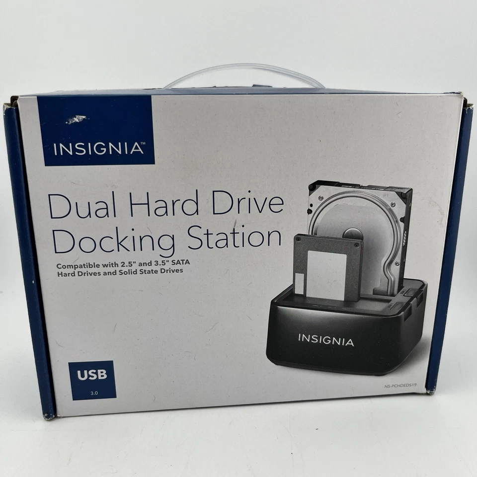  Insignia Dual Hard Drive Docking Station NS-PCHDEDS19   - Image 1 of 3